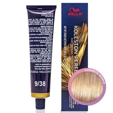 WELLA - KOLESTON PERFECT_Koleston Perfect Me+ 9/38 Very Light Blonde/Gold Pearl_Cosmetic World
